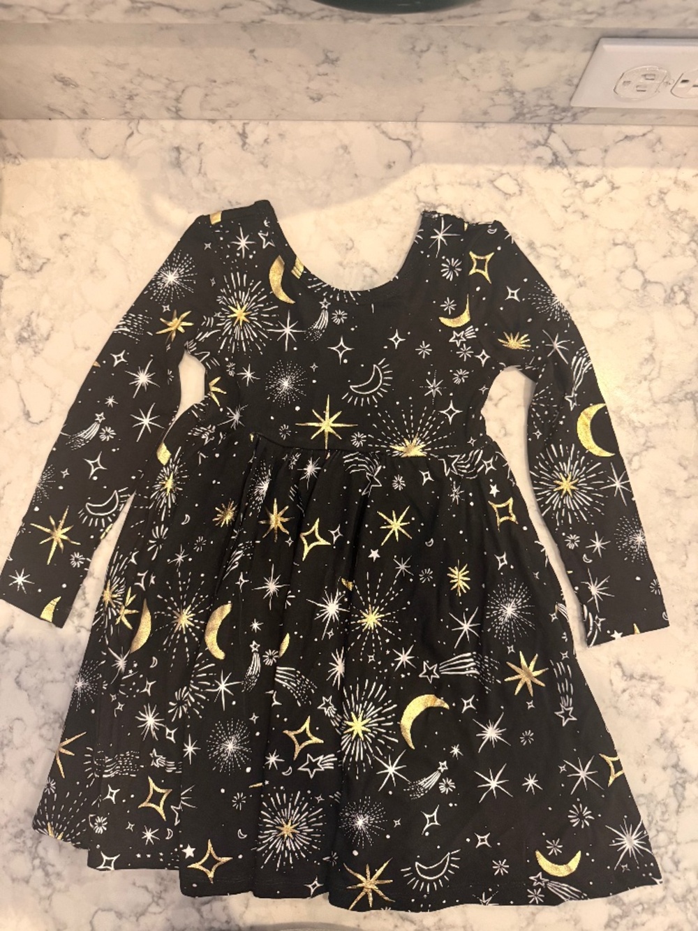 New Little Sleepies Celebration Stars Twirl Dress 3T